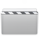 Folder - Movie - Graphite icon